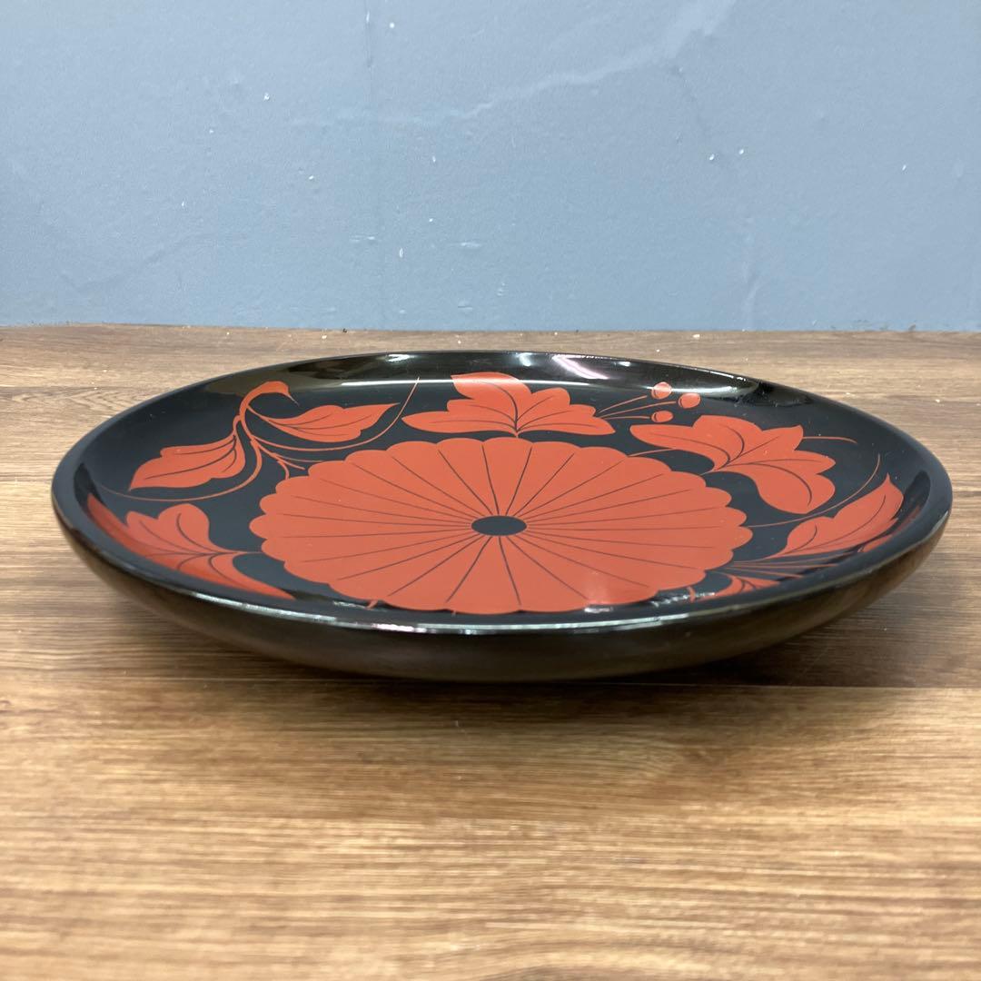 D-5 昭和レトロ 伝統工芸 漆器 菓子鉢 菓子器 2点セット 水澤木製