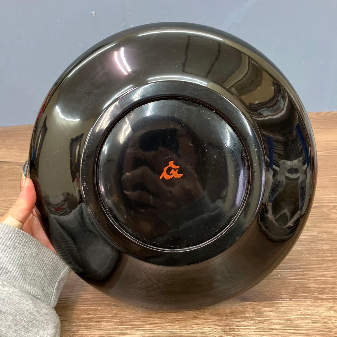 D-5 昭和レトロ 伝統工芸 漆器 菓子鉢 菓子器 2点セット 水澤木製