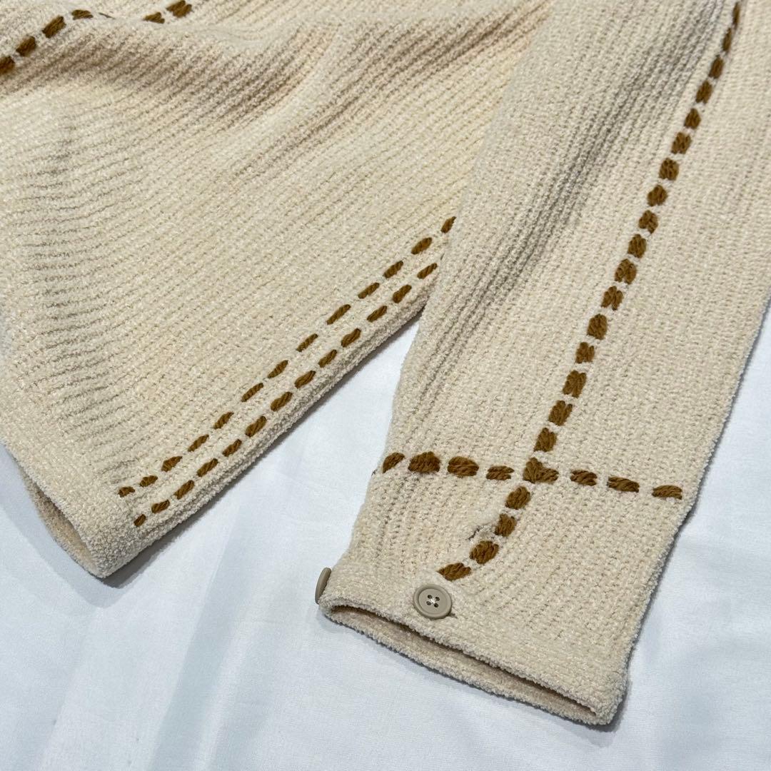 PHINGERIN PG1 SHORT COAT ベージュ ニット