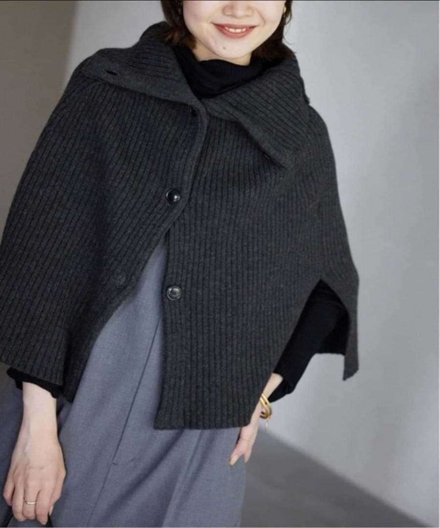 ファインウールスヌード　ケープ　slobe IENA スローブイエナ