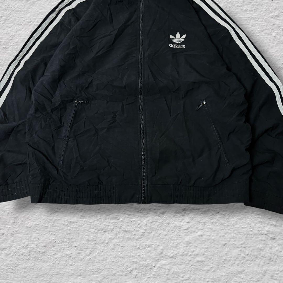 アディダスオリジナルスナイロンジャケット90sブラックvintage古着超激レア