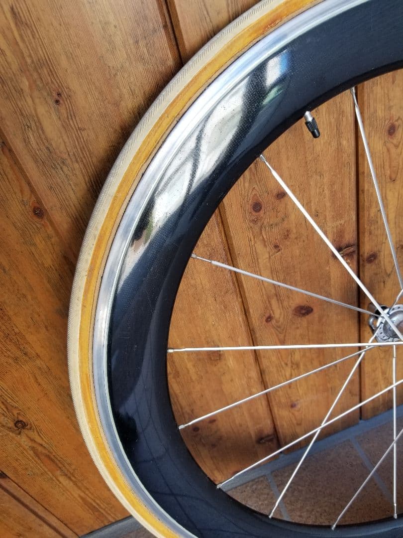 HED カーボン チューブラー フロント ホイール 700c