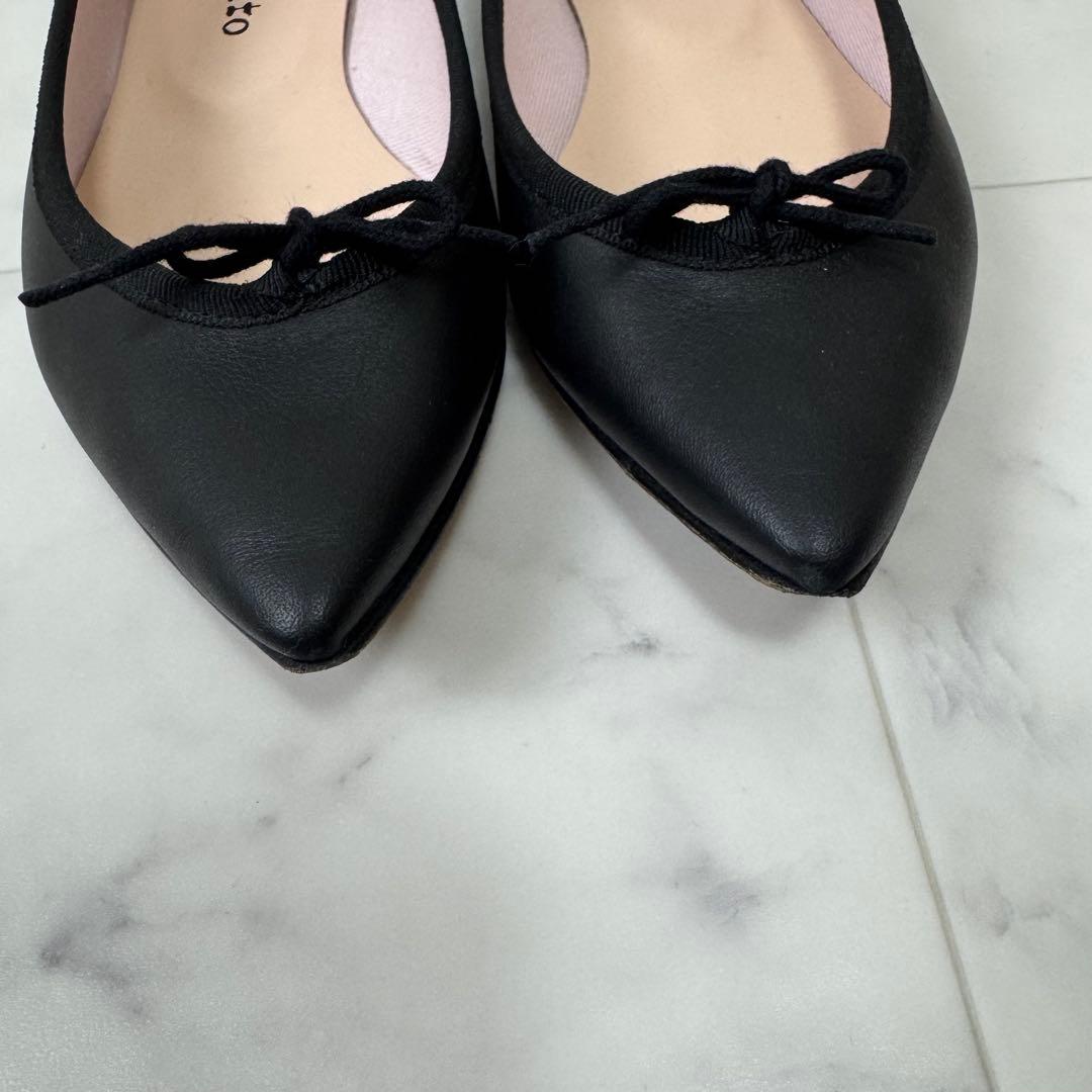 【美品】 レペット ブリジット バレエシューズ ポインテッドトゥ レザー