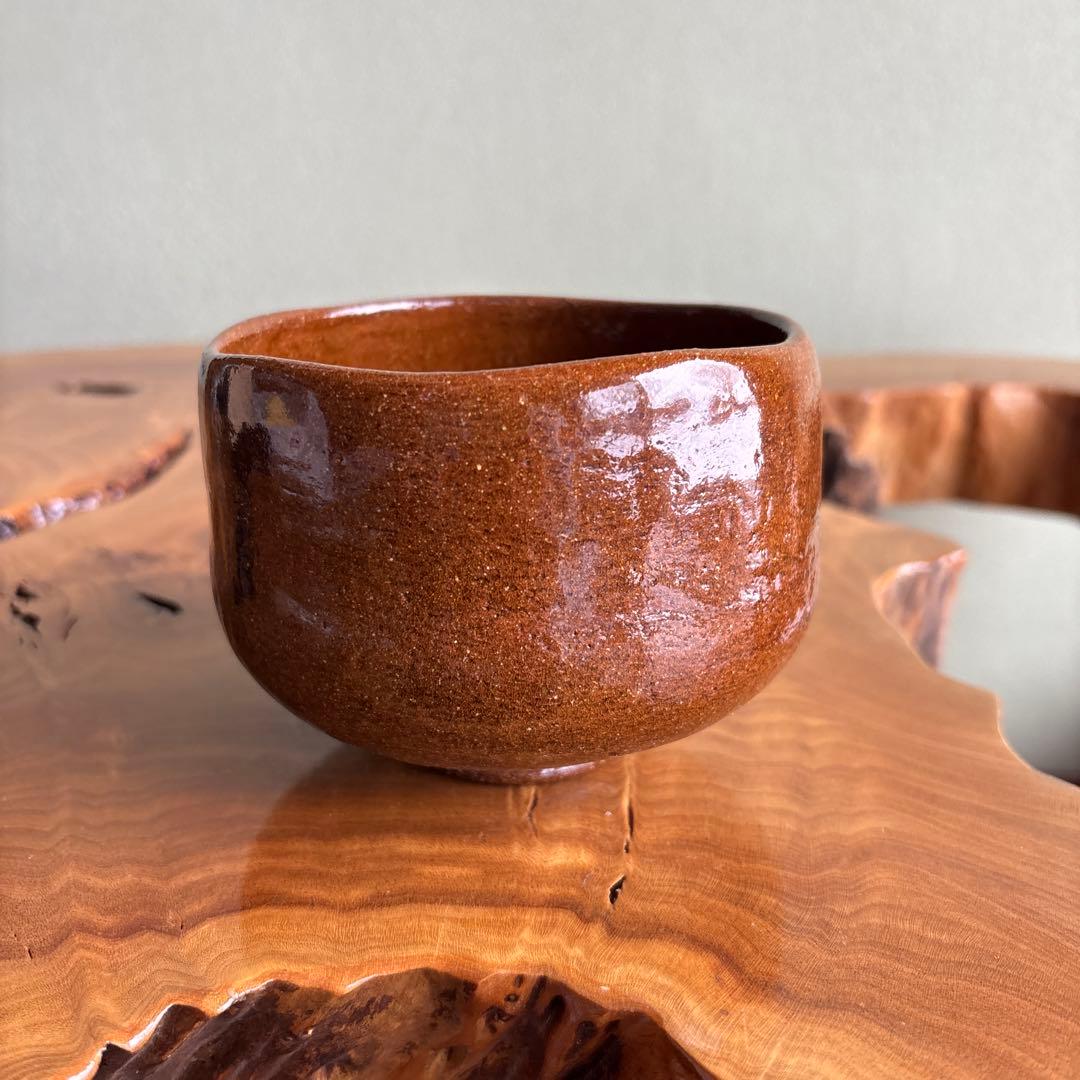 大樋焼 大樋長阿弥 抹茶碗 茶道具 共箱(149)