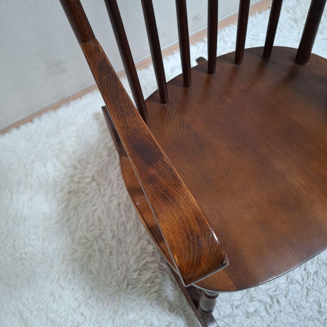 【美品】柏木工 ロッキングチェア ウィンザースタイル 高級 木製