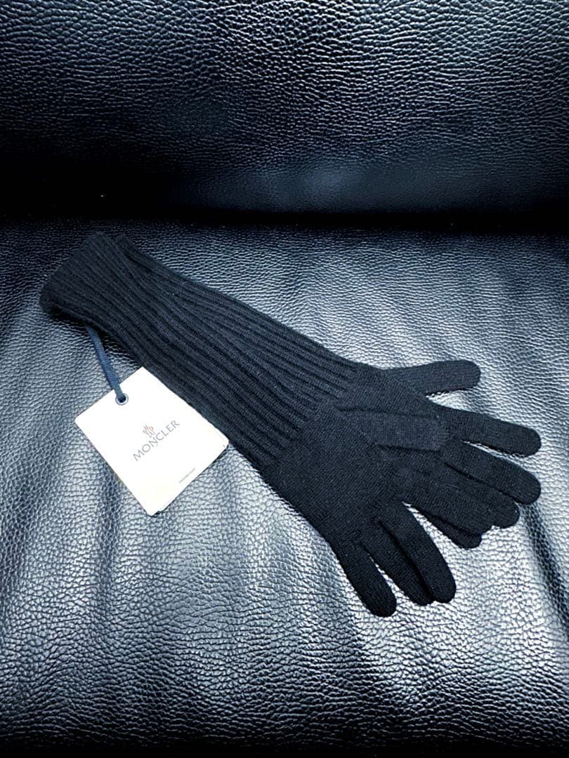 未使用 新品 モンクレール ロング ニット グローブ MONCLER 手袋