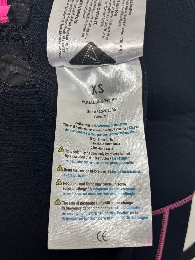 アクアラング AQUALUNG 5mm ワンピースウェットスーツ XS