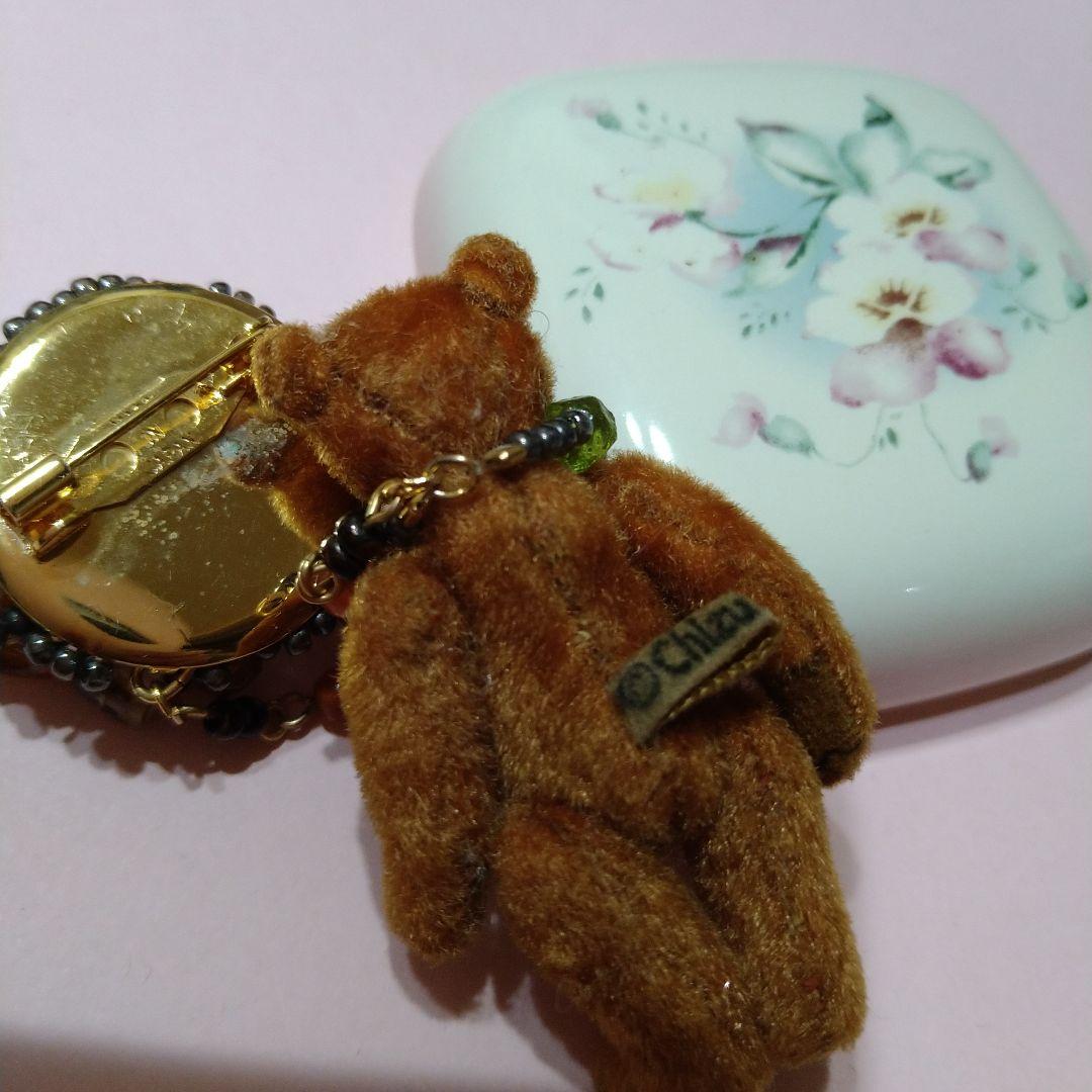 ミニチュア/テディベアー♪♪ブローチ/吉田千鶴さま♪人気作家