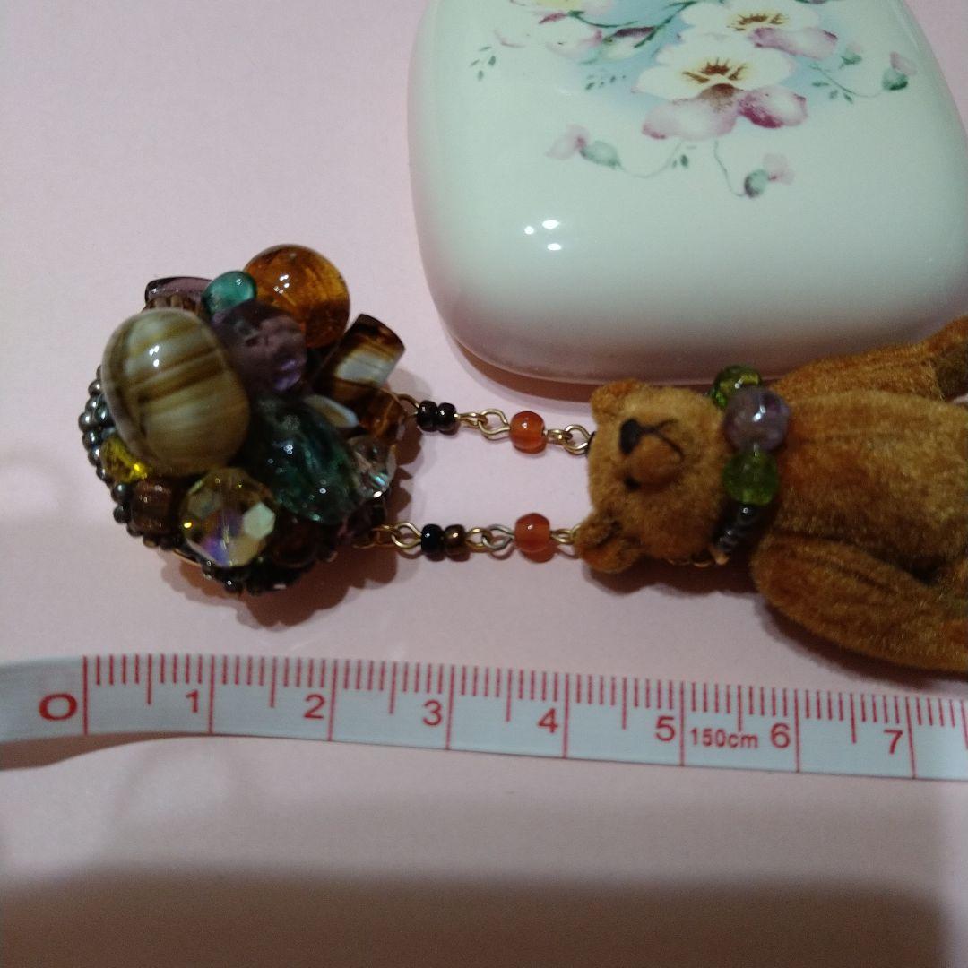 ミニチュア/テディベアー♪♪ブローチ/吉田千鶴さま♪人気作家