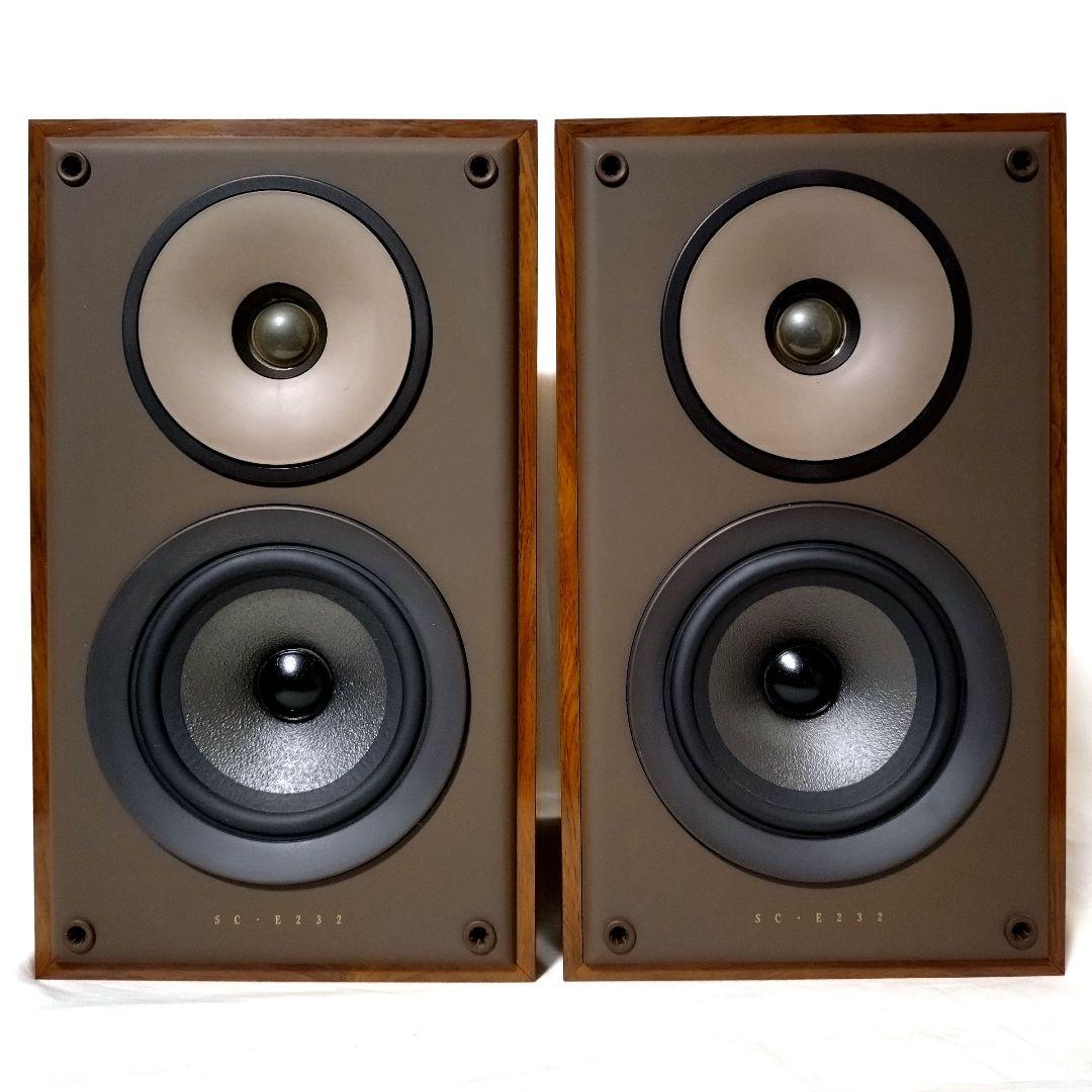 美品　DENON　デノン　SC-E232　スピーカー　ブックシェルフ型　2way