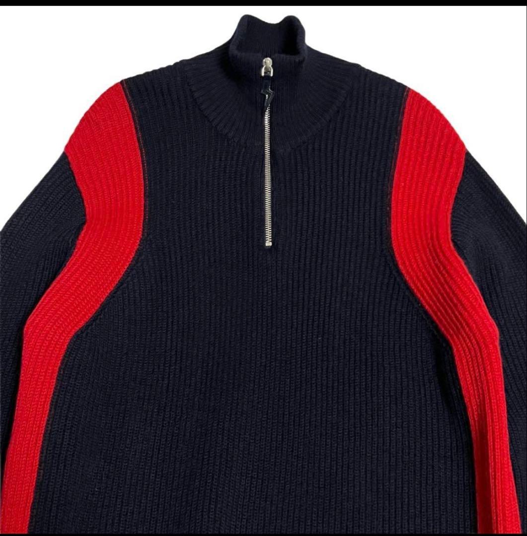 MAISON KITSUNE ハーフジップニット