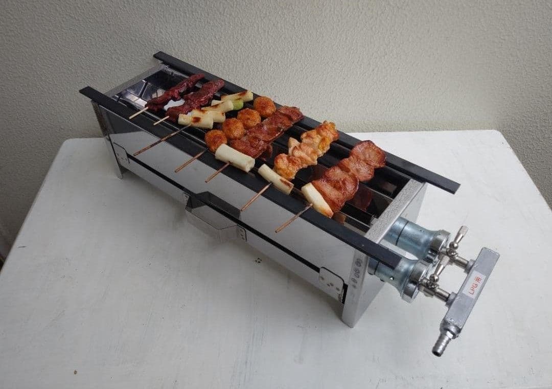 プロパンガス用　焼鳥焼機器　みたらし団子　やきとり　牛豚串祭　ＢＢＱ キャンプ