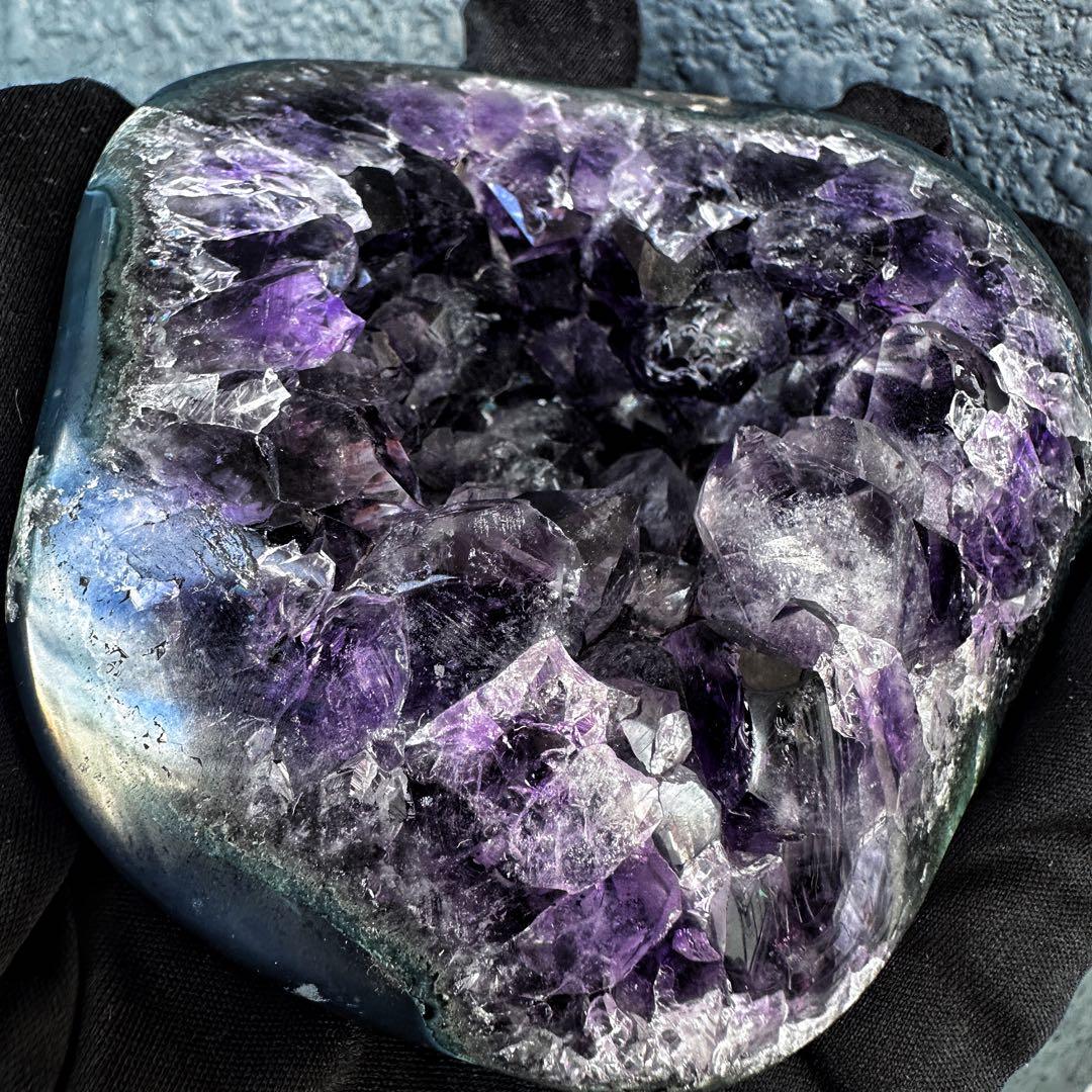 濃紫の煌めき☆瑪瑙☆&アメジストミニドーム&アイリスクォーツ浄化セットA1193