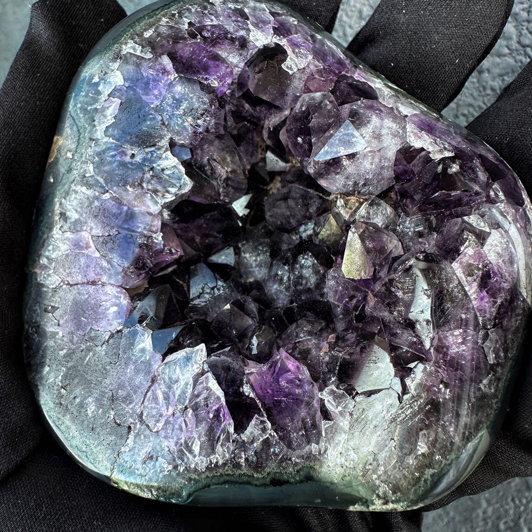 濃紫の煌めき☆瑪瑙☆&アメジストミニドーム&アイリスクォーツ浄化セットA1193