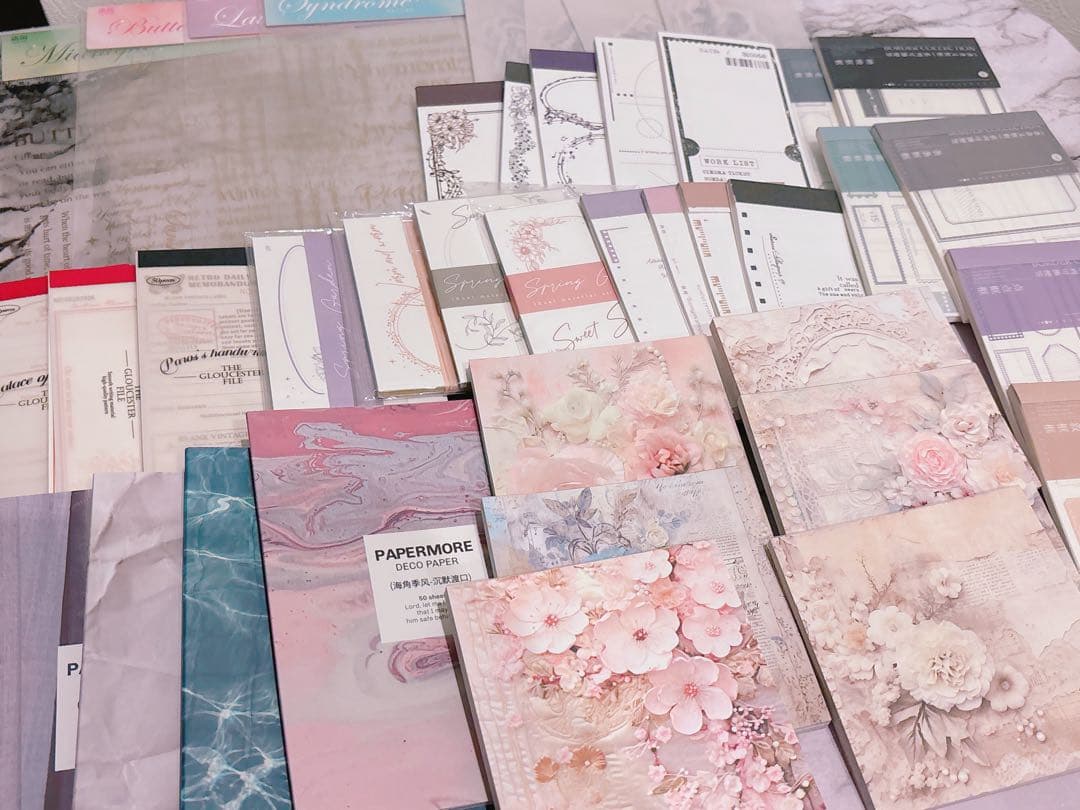 【80サイズ】コラージュ素材　紙モノ　デザペ　まとめ売り⑥