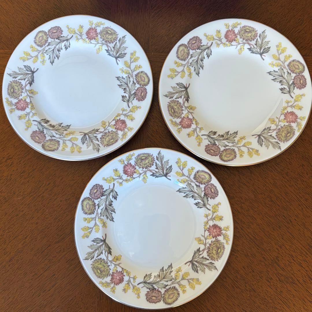 【英国ビンテージ】ウェッジウッド★リッチフィールド★ケーキ皿　3枚