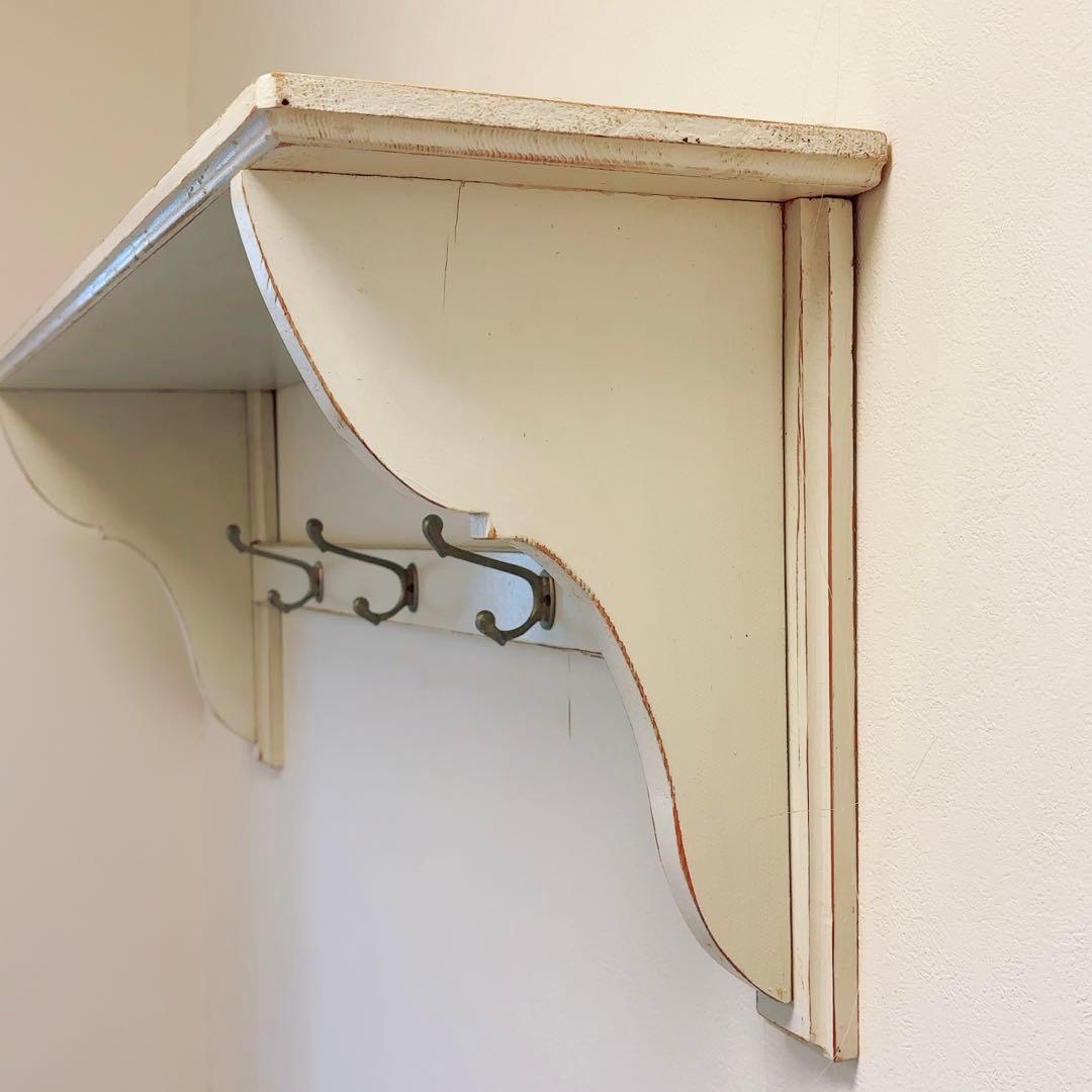 シャビーなウォールシェルフ　アンティーク　フランス　イギリス