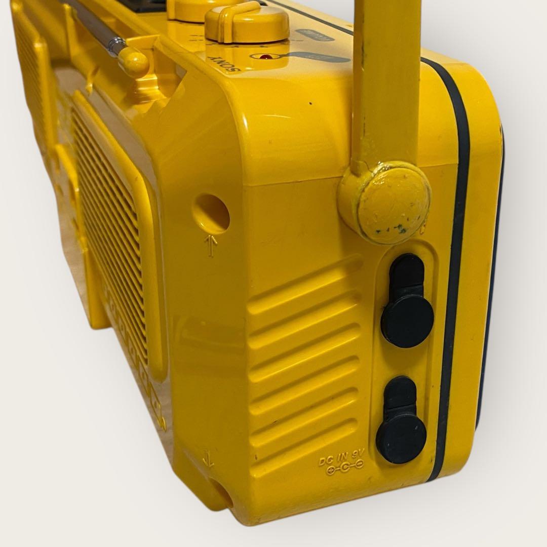 希少 動作品 SONY SPORTS CFS-V75 イエロー ラジカセ