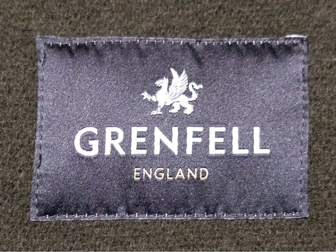 GRENFELL グレンフェル ダッフルコート 38 グリーン イングランド製