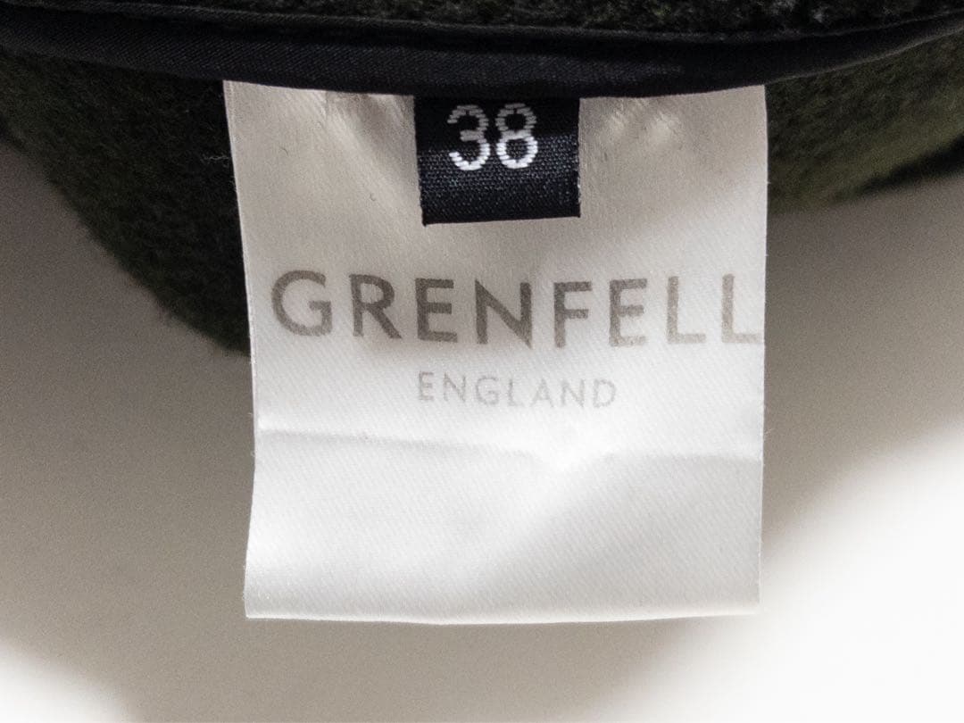 GRENFELL グレンフェル ダッフルコート 38 グリーン イングランド製