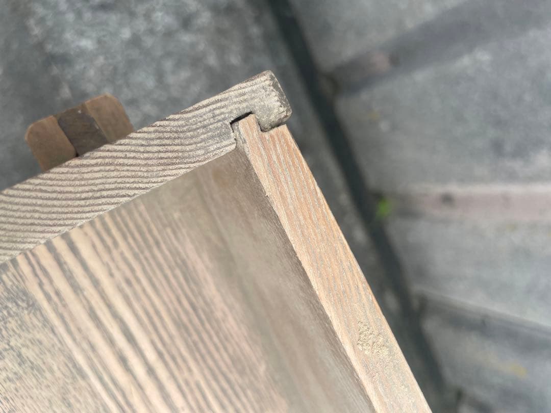 古道具/当時物/木製/無垢材/本棚/透かし彫り/店舗什器/ディスプレイ/③