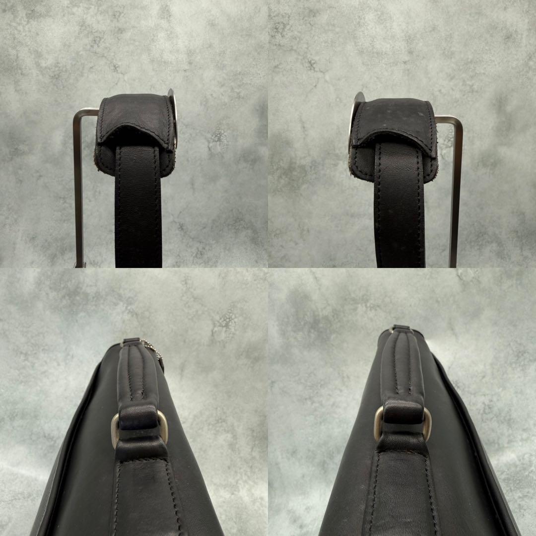 COACH オールドコーチ ビジネスバッグ 2way レザー クロスボディ 黒