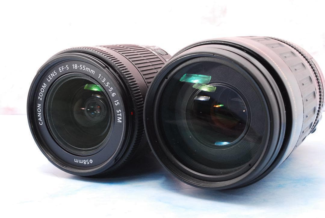 キャノン Kiss X7☆高性能STM＆超望遠☆一眼レフカメラ☆バッグ付