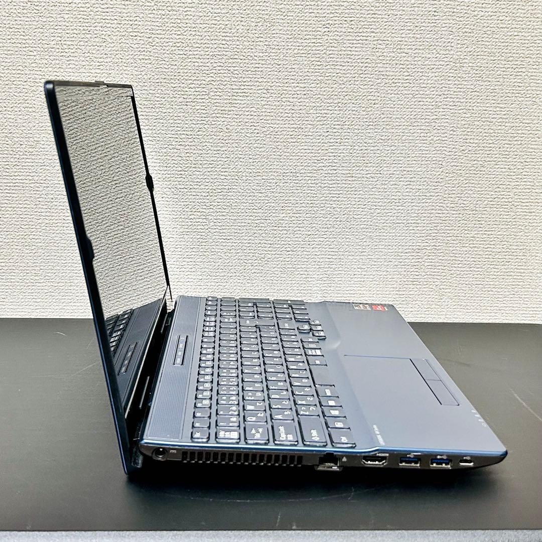 富士通 SSD起動+HDD搭載 CPU Ryzen3搭載 AH43/F3 ブルー