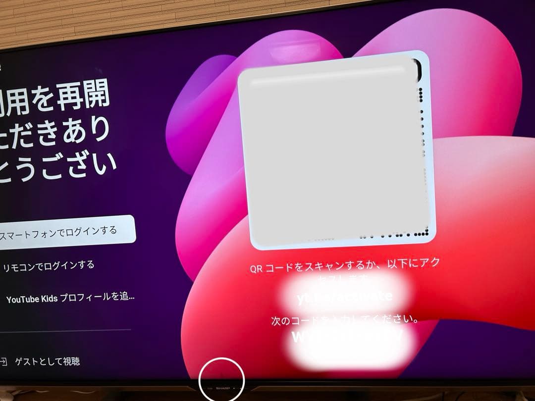 SHARP LC-60US30 60インチ テレビ本体、リモコン、説明書