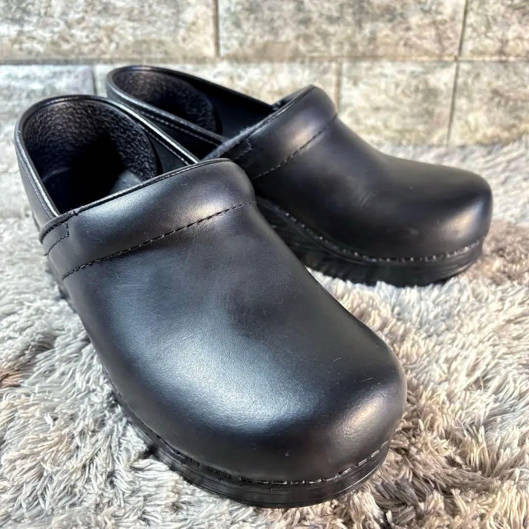 美品❣️DANSKO ダンスコ クロッグ サボサンダル 本革 レザー 箱付属✨