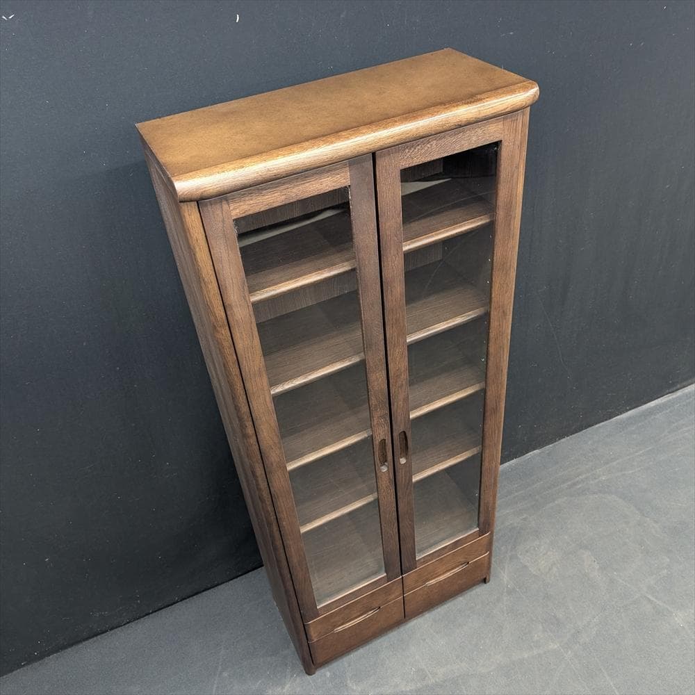 美品　カリモク　本棚　本箱　書棚　ブックシェルフ　キャビネット　飾り棚　書斎