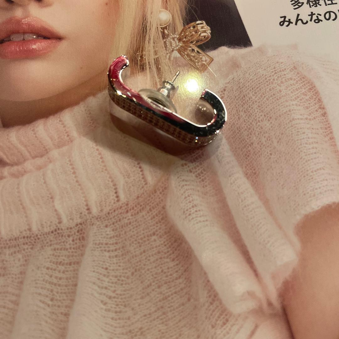 ピアス　イヤカーフ　4点セット　スワロフスキー