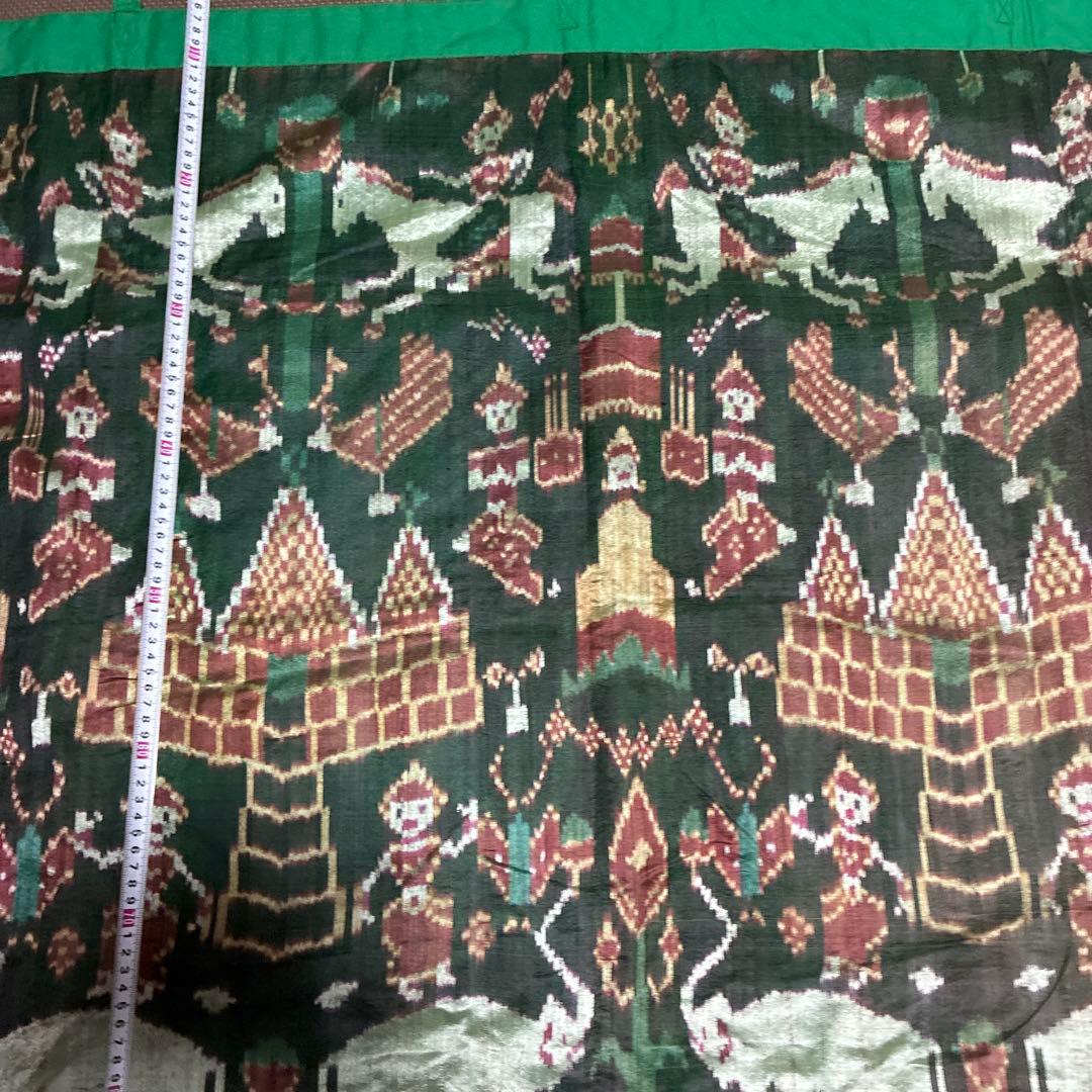 インドネシア領のイカット、織物タペストリー、装飾壁掛け大型約130x98