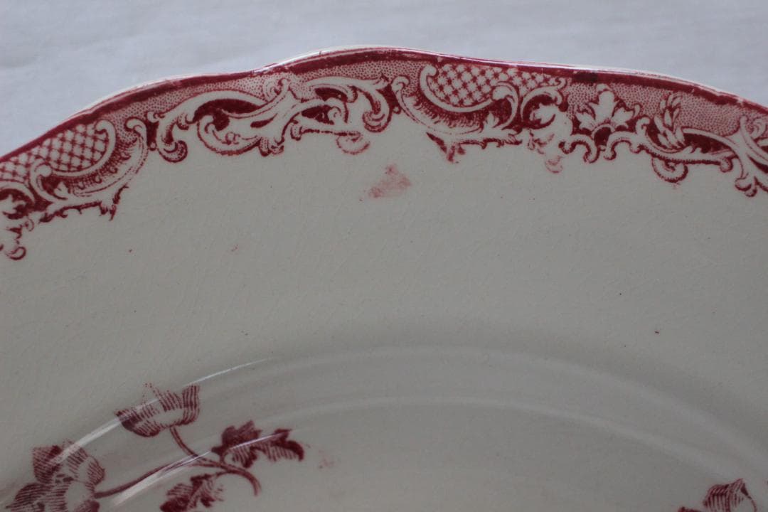 【B】【サルグミンヌ】フォンタンジュスーププレート /フランスアンティーク