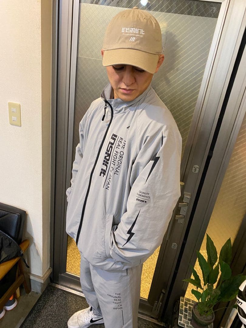 鈴木千裕 グレー ナイロンジャケット パンツセット M