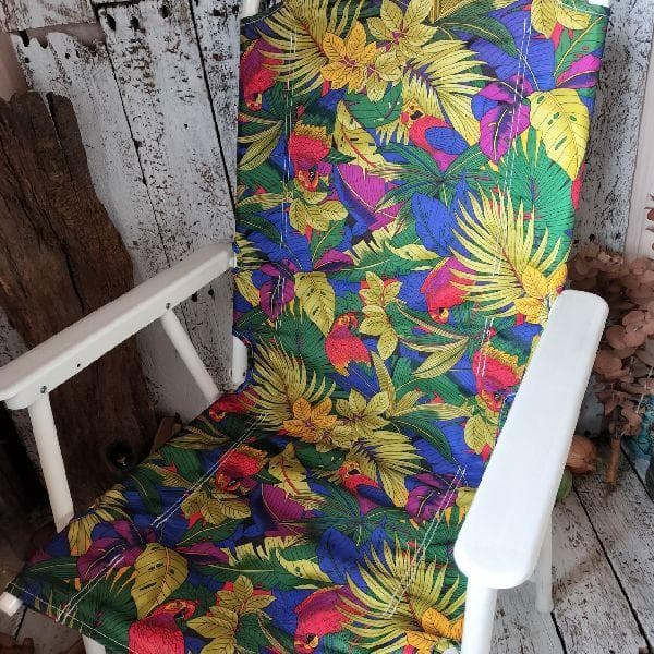 ヴィンテージ ポストモダン ビーチチェア 折り畳み チェア ローンチェア 椅子