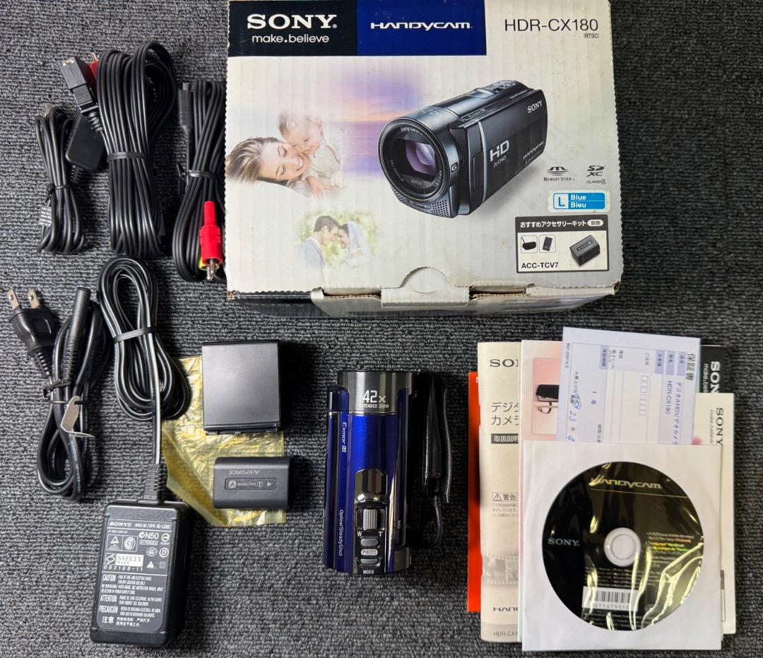 SONY　ハンディーカム　HDR-CX180（ブルー）デジタルビデオカメラ