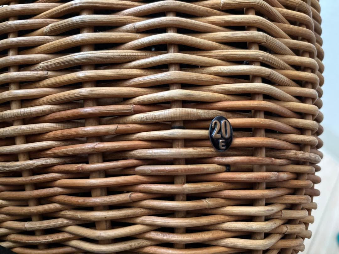 エバゴス　かごバッグ　革ハンドル