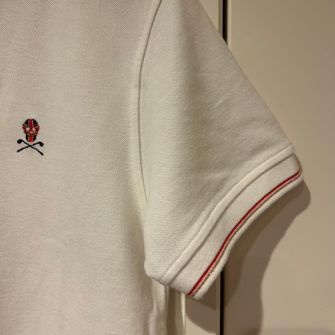 【美品・ほぼ未使用】MARK&LONA ポロシャツ　半袖　白　マークアンドロナ