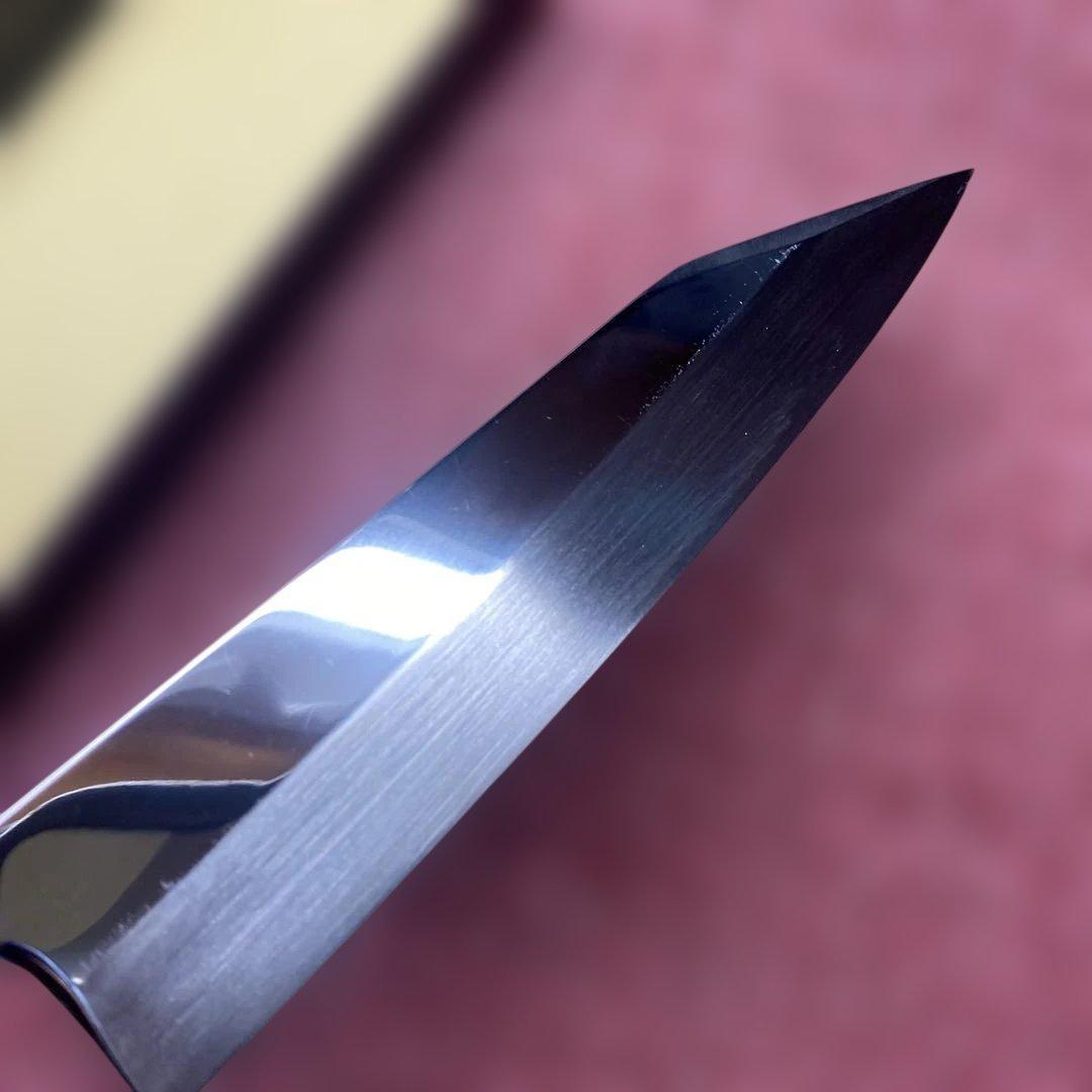 銀三　本焼き　切付型ペティ包丁　150㎜ 5寸
