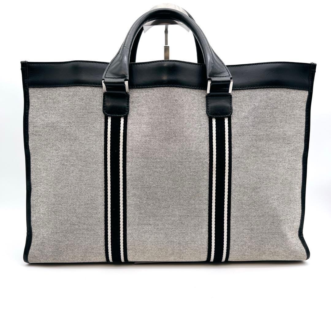 【希少】バーバリー　ブラックレーベル　ビジネスバッグ　ブリーフケース　キャンバス