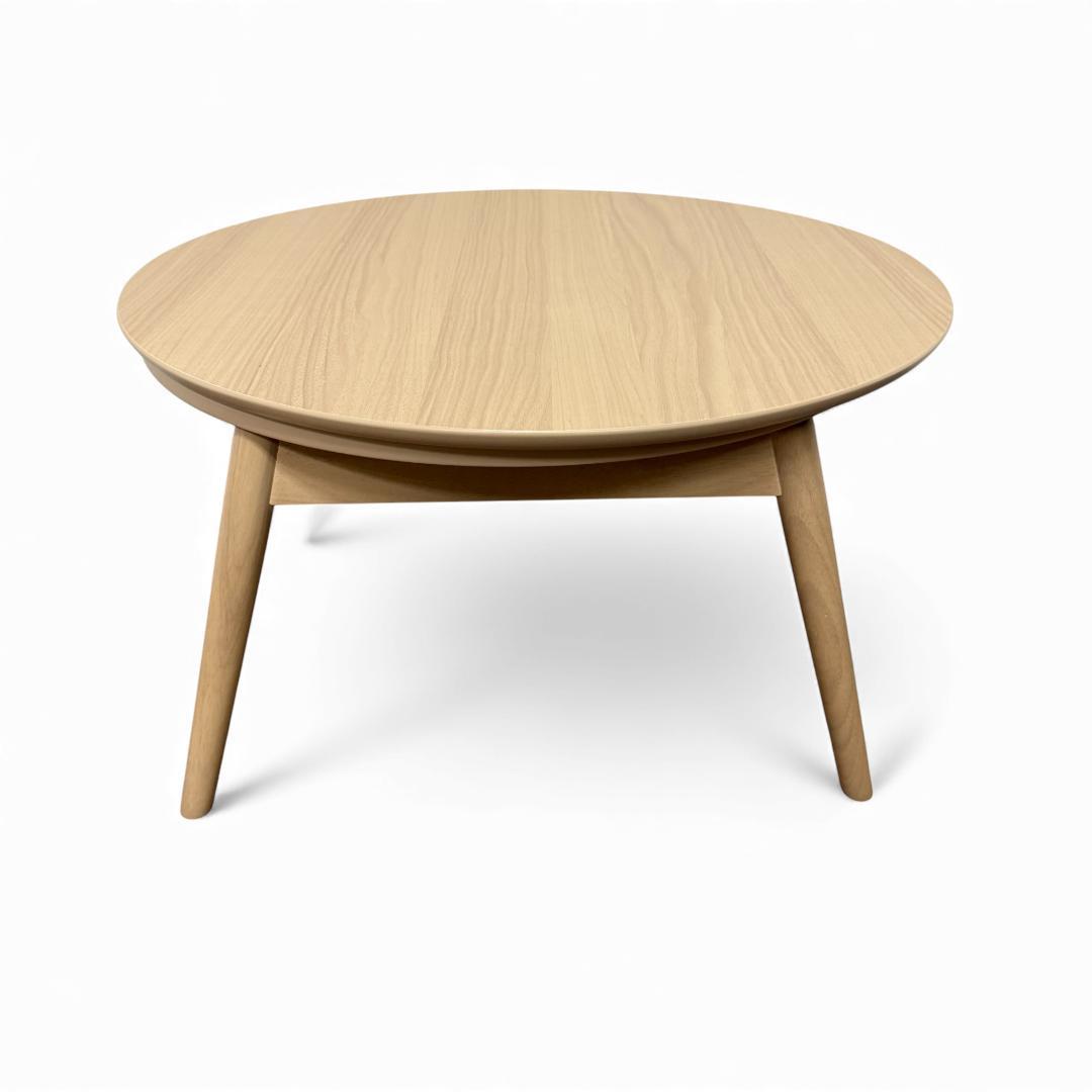 直径68cm【新品】折り畳み式　コンパクトな丸型こたつ 木目調 円卓こたつ