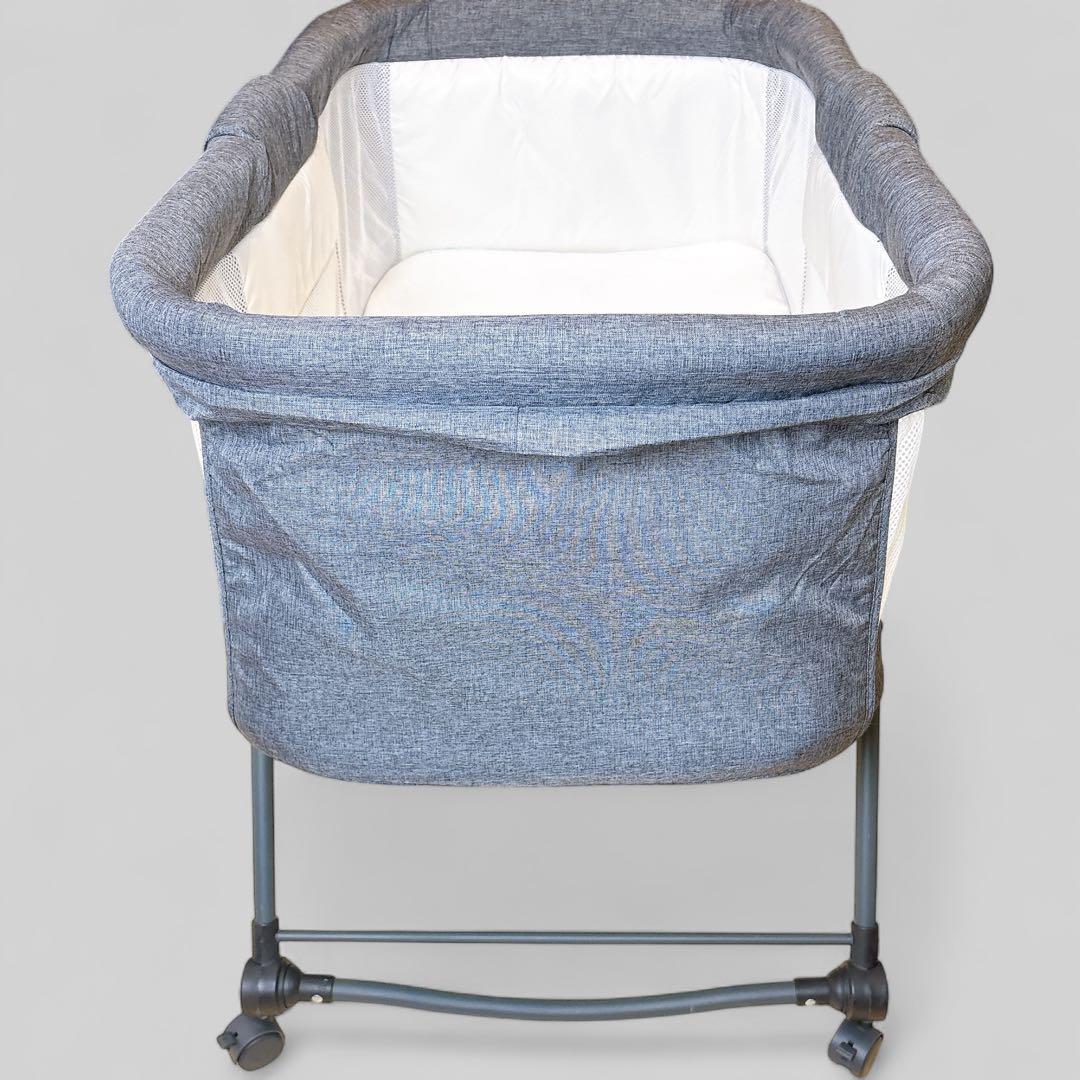 【極美品】 UBRAVOO ベビーベッド 折りたたみ キャスター 収納袋付き