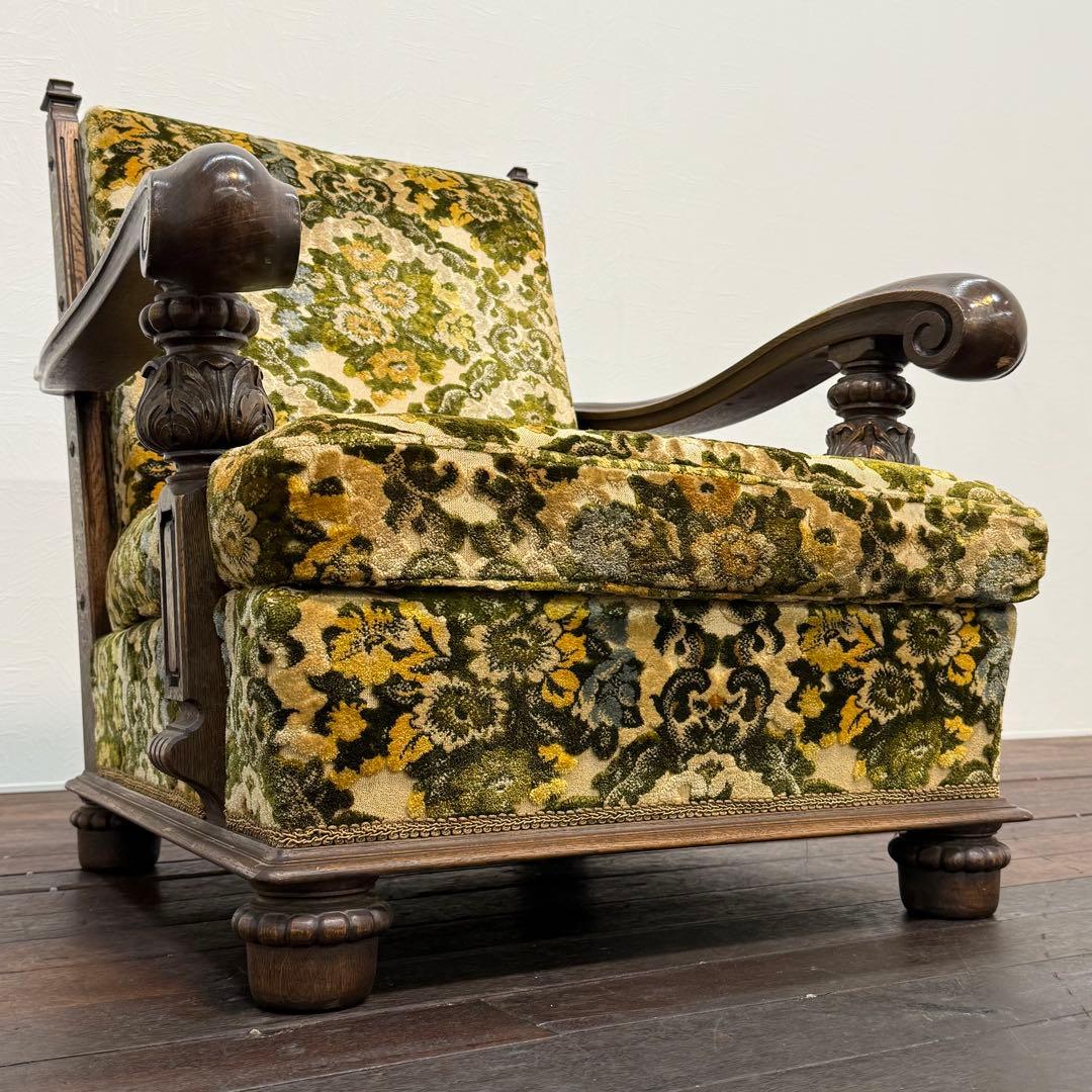 H110K59a 神戸洋家具 永田良介商店 1人掛けソファ