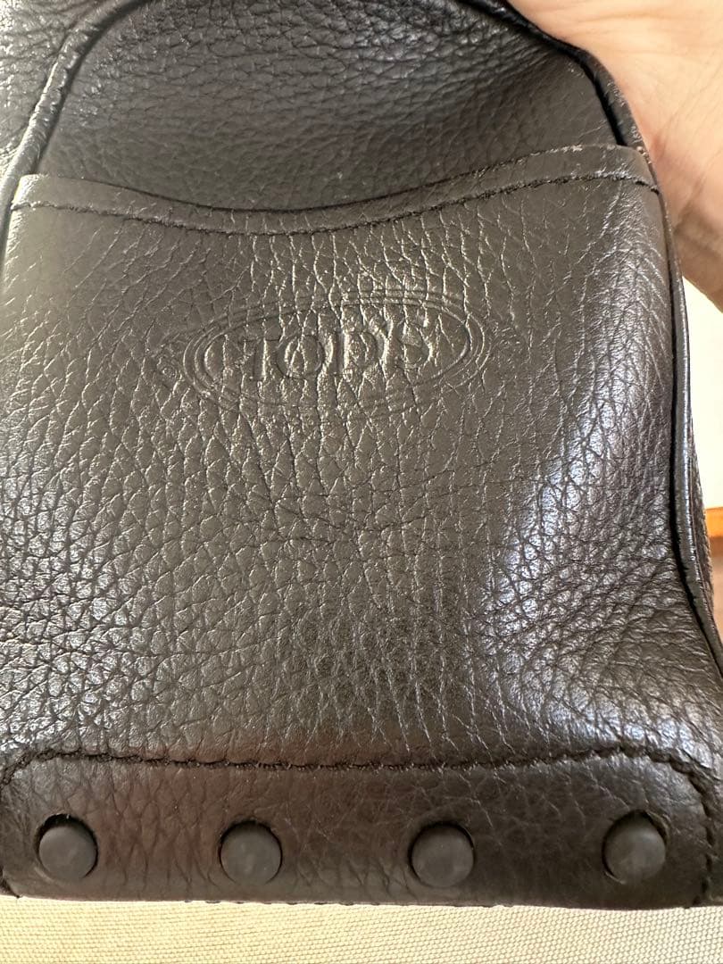 Tod’s ワンショルダー　革　黒　バッグ