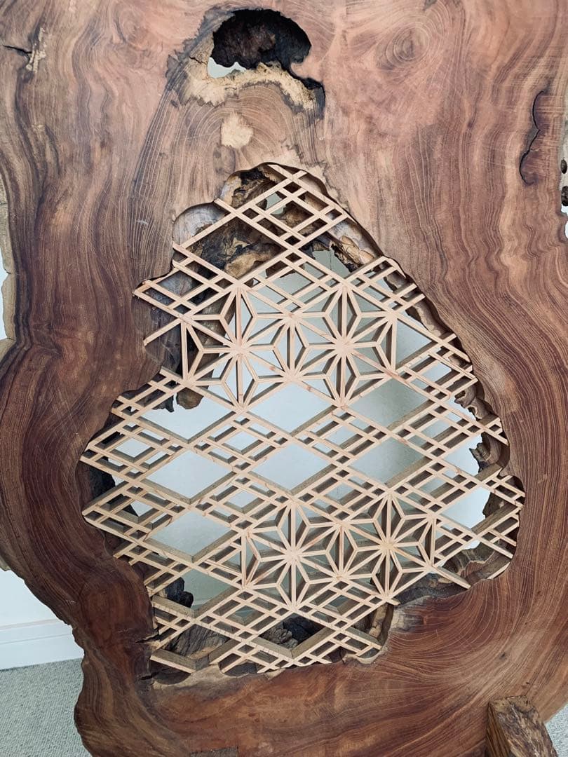 屋久杉衝立　和モダン　日本製　匠の技