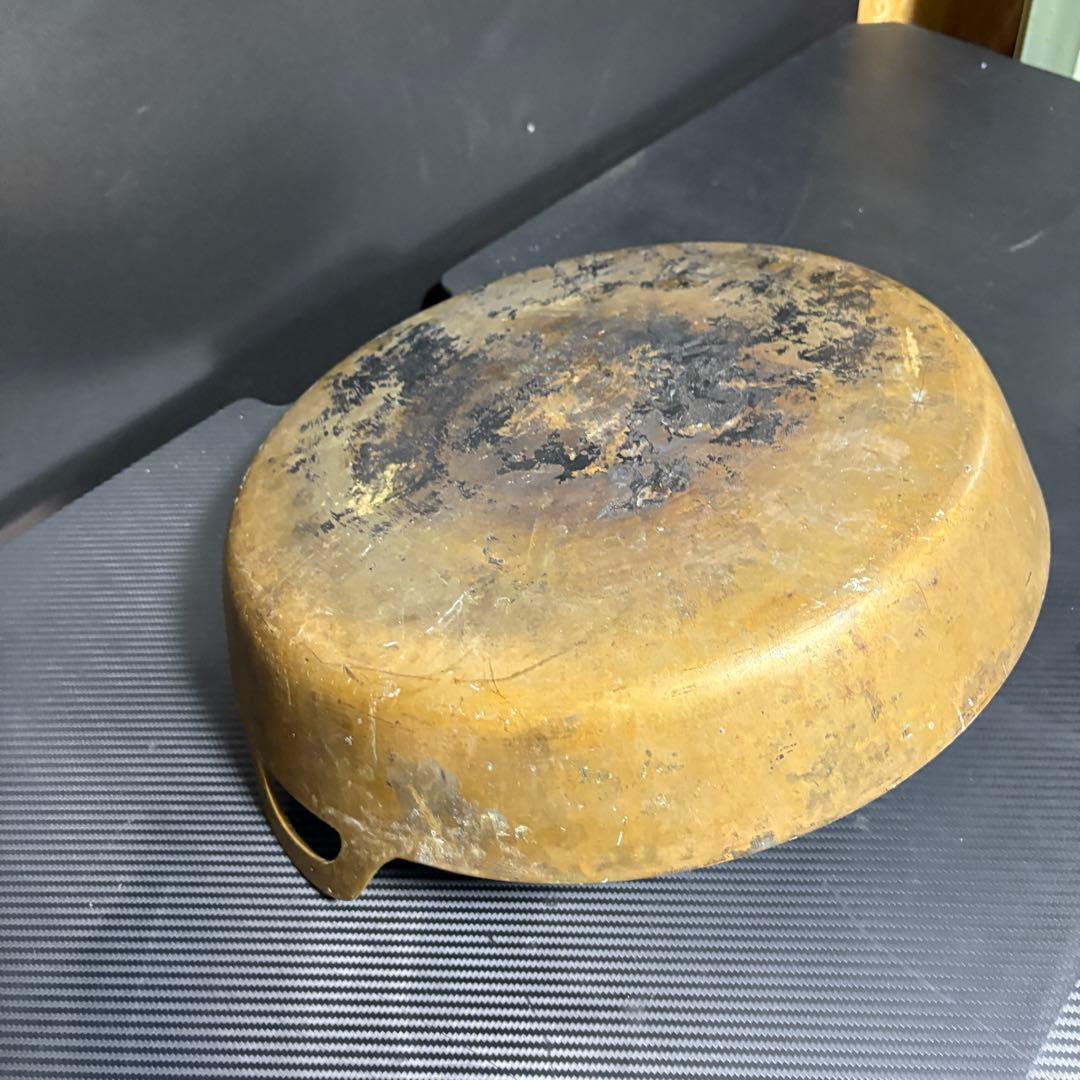 希少レア　仁悟　砲金鍋　銅鍋　39ｃｍ　平鍋　天ぷら鍋　日本料理　両手鍋