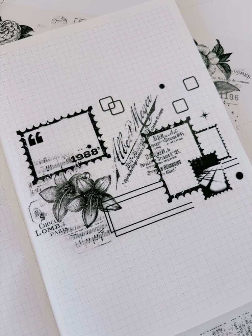 简单手帐　海外マスキングテープ　マステ 【2276】