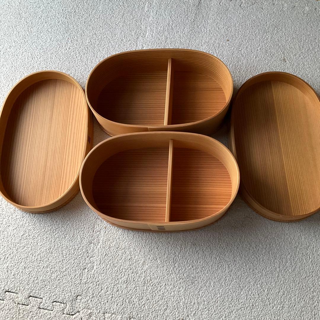 曲げわっぱ 楕円形 木製