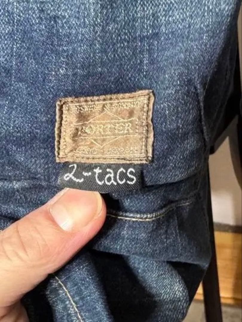 レア 2-tacs porter B印yoshida デニムダッフルコート